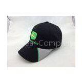 6 Panel Embroidered Baseball Cap With Adjustable Velcro Closure