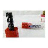 High Speed Steel Square End Mill Solid Carbide Cutting Tool For Slotting , Two Flute