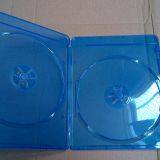 blue dvd storage case blue dvd storage box blue dvd cover 7mm double rectange good quality with lower price (YP-D864H)