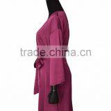 Femme Spandex Satin Chiffon Bath Robe thumbnail-6