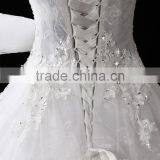 Hot Sale Embroidered A-Line Off-Shoulder Lace Wedding Dress F11701 thumbnail-5