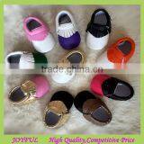 New Fashion Design Leather Tassel Baby Moccasins Soft Baby Shoe Wholesale
