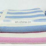 Factory Wholesale 12gg Fashion Striped Lovely Colors Cashmere Baby Blankets thumbnail-2