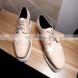 Wholesale High Heel Platform Shoes Women Leather Shoe Flat 2017 thumbnail-6