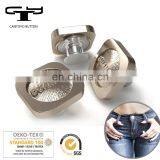 Engraved Logo Custom Clothing Buttons Metal Jeans Button & Rivet
