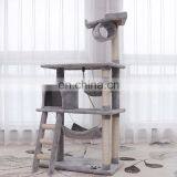 Sisal Rope Plush Board Pet Tree House Kitten Activity Tower Condo Multi-Level Cat Tree thumbnail-2