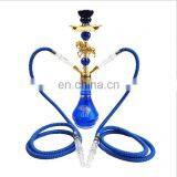 HQP-SY13 HongQiang Arab Hookah Set Wholesale Finished Product Customization Shisha Hookah Glass Hookah Shisha Two Pipes thumbnail-6