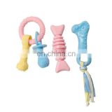 Custom color Dog Rope Toy for Puppy Teething,3 Pack Indestructible Dog Toys Interactive toys puppy toy