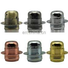 E27 Socket Vintage Edison Screw Bulb Bases Metal Alloy Plating Lamp Holder E27 Pendant Light Sockets thumbnail-3