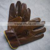 Cow Funiture Leather Gloves, Safety Working Leather Gloves for Workers thumbnail-3