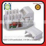 CAT6 RJ45 Unshielded Modular Jack