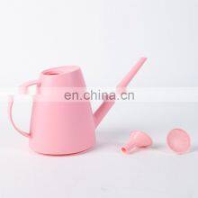 Hot Sale High Quality Elegant Modern Small Custom Pink Plant White Plastic Watering Can thumbnail-1