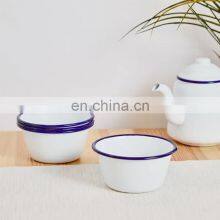 Factory Wholesales Household Environmental Enamel Cereal Cash Bowl for Dinner
