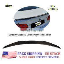 Drop Shipping M4 Style Rear Trunk Spoiler In Carbon Fiber For Bmw 3 Series E92 2006-2012 Spoiler Wing thumbnail-2