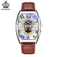 MG.ORKINA MG091 Fashion Watches For Mans Analog Automatic Mechanical 2019 Latest Leather Strap Men Watch Clock thumbnail-5