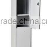 2 Door KD Vertical Steel Wardrobe Gym Locker thumbnail-2