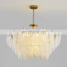 Indoor Gold Mid Century Pearl Beads Luxury Chandelier With Glass Pendant Lamp For Bedroom Decor Wedding Lighting Decor thumbnail-3