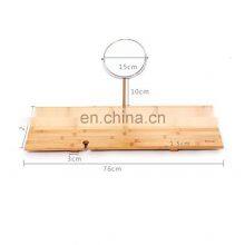 Multi-Function Luxury Design Tablet PC Stand Extendable Natural Bamboo Bathtub Caddy Tray thumbnail-2