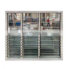 Jalousie Aluminum Frame Glass Louver Adjustable Louver With Security Bar Outside