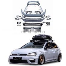 Automotive Car Parts Body kits For Volkswagen Golf MK7 Golf 7 GTI Upgrade R 20 Front Rear Bumper Grille Side Skirt Diffuser Pipe