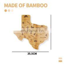 Bamboo Wood State Shaped Bamboo Serving Cutting Board thumbnail-3