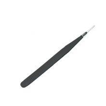 Steel Carbon Tweezers Anti-static Black Thin Pointed Curved Mouth Household Home Repair Nail Pick 10#tweezers thumbnail-2