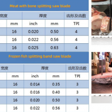 Jarvis Splitting Band Saw Blade,3248*19*0.56 3T Carcass Splitting Bandsaw Blade, Slaughterhouse Line Half Carcass Band Splitting Saw Blade for Butcher Equipment thumbnail-5