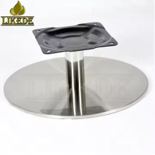 Stainless Steel Round Flat Swivel Base Metal Rolling Chair Legs Use Metal Material thumbnail-3