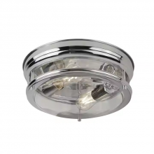 Vintage Round Ceiling Light Farmhouse Ceiling Fixture With Seeded Glass Cover Suitable for Bedroom Living Room Lighting thumbnail-2