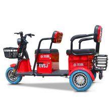 500W Three People Leisure Passenger and Cargo Dual Use Electric Tricycles for Adults thumbnail-2