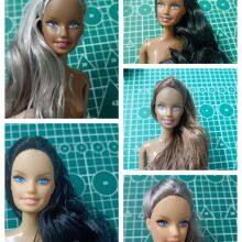 11.5 Inch Long Curly Hair American African Doll Toys Model thumbnail-5