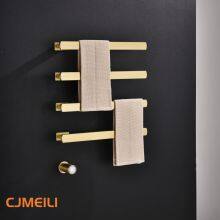 Bathroom Electric Heated Towel Rack, Towel Warmer for Bathroom, Wall Mounted Stainless Steel,4 Colours thumbnail-2