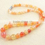 Fashion Jewelry Round Beads Natural Stone Necklace
