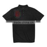 black color wholesale custom 100cotton embroidered polo shirt wholesale