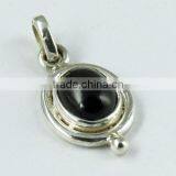 Artisan Black Star 925 Sterling Silver Pendant, Gemstone Silver Jewelry, Handmade Silver Jewelry thumbnail-1