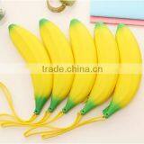 Novelty Silicone Portable Banana Coin Pencil Case Purse Bag Wallet Pouch Keyring thumbnail-2