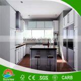 PVC Wood Grain Kitchen Cabinets/vinyl Wrapped Kitchen Cabinet Doors thumbnail-3