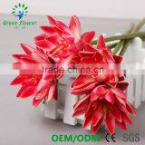 Greenflower 2016 Wholesale NaturalTouch Latex PU China Waterlily Artificial Flowers Latus for Wedding Decoration thumbnail-1