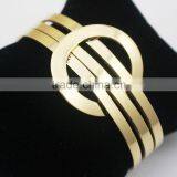 Latest Design Plating18k Gold Titanium Steel Cuff Bangle 316L Titanium Steel Bangle