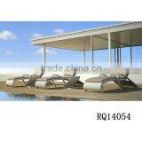 Sunbed Beach Lounge PE Rattan thumbnail-1