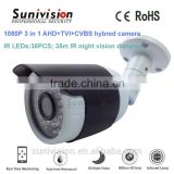 3 in 1 AHD+TVI+CVBS 1080p 35m infrared distance home security camera system                        
                                                                                Supplier's Choice