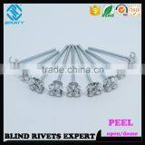 HOT SELLING OPEN END FACTORY PROTRUDING CROWN HEAD AL/ST PEEL RIVETS thumbnail-5