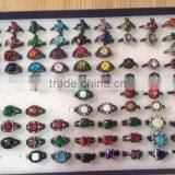 AAA Cubic Zirconia Black Plated Brass/925 Silver Finger Ring for Christmas thumbnail-4