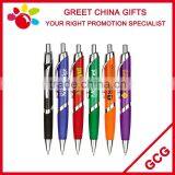 Cheap Promotional Customized Advertising Logo Ball Point Pen With Painted Rubber Grip thumbnail-1