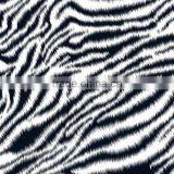 Shinning Color!!!Great Elastane Quality Fashion Sexy Design Metallic Blue Zabra Silver Foil Underwear Fabric thumbnail-1