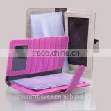 Color printed pu Leather wholesale passport holders/bank credit card holder