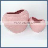 Pink Heart Shape Porcelain Home Decor Flower Vase thumbnail-4