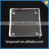 LXHY-P017 Cheap Clear Square Shape Heat Resistant Glass Plate