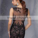(MY9296) MARRY YOU Sexy Sleeveless Lace Beaading Red Design One Piece Party Dress thumbnail-3