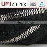 Retail Any Color Fabric 45 cm Large Zipper Chain With Metal Zipper Head thumbnail-2
